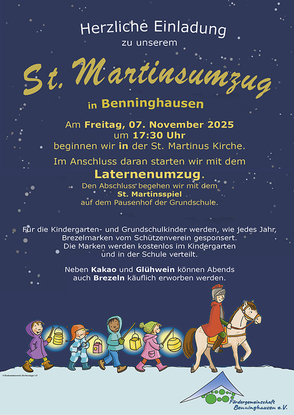 St. Martinsumzug und Wortgottesdienst